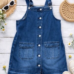 American Eagle Outfitters Kids Blue Denim Overalls
